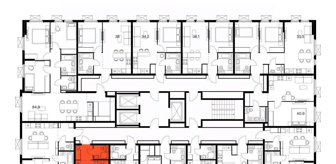 квартира г Мытищи Ярославский квартал жилой комплекс, 1. 1, Медведково фото 2