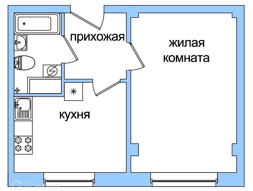 квартира р-н Псковский д Борисовичи ул Балтийская 17а фото 1