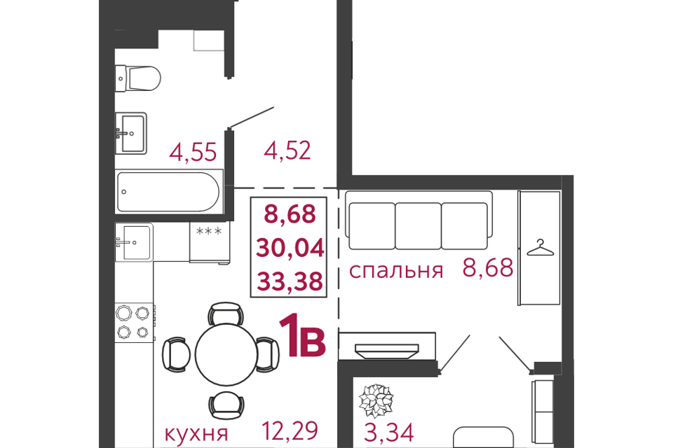 квартира г Пенза ул Баталина 31 городской округ Пенза фото 1