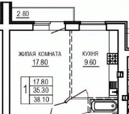 квартира г Саратов п Мирный р-н Кировский фото 1