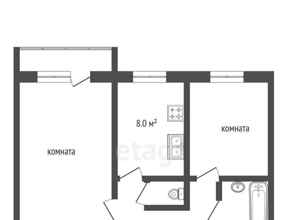 квартира г Усинск ул Строителей 9а фото 15