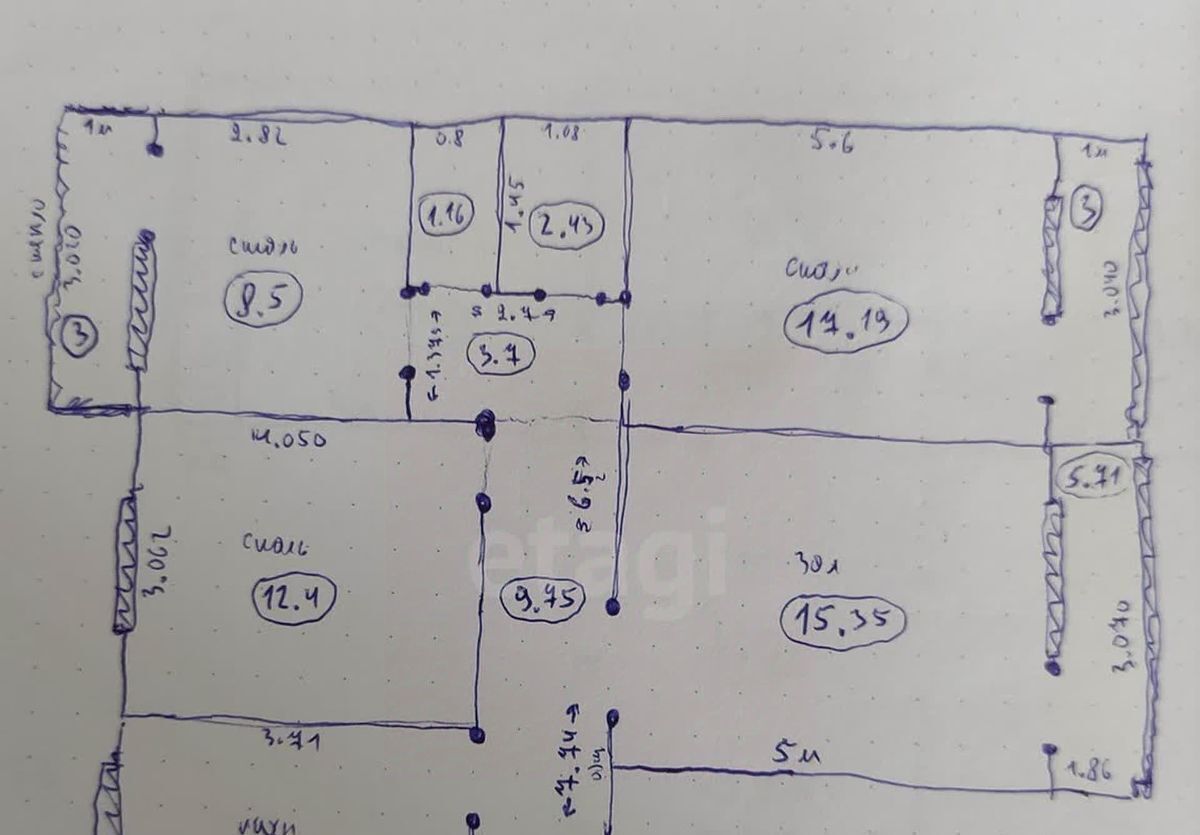 квартира г Махачкала р-н Кировский ул Нигматулы Магомедова 83к/2 фото 27