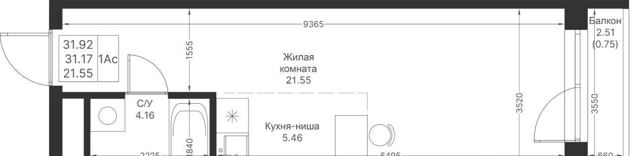 квартира г Казань метро Горки ПК 4, Мой Ритм жилой комплекс фото 2