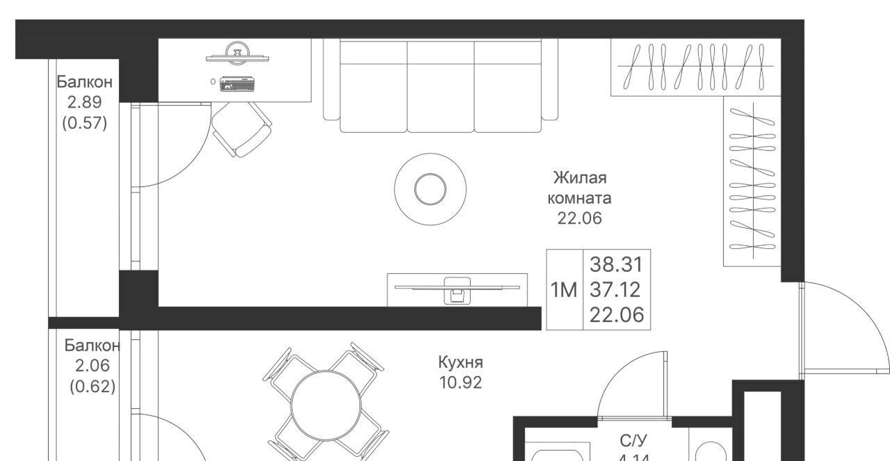 квартира г Казань метро Горки ПК 4, Мой Ритм жилой комплекс фото 1