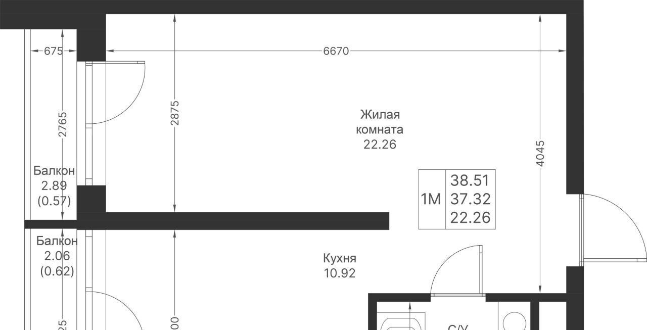 квартира г Казань метро Горки ЖК «Мой ритм» ПК 4 фото 2