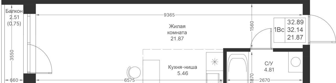 квартира г Казань метро Горки ПК 4, Мой Ритм жилой комплекс фото 2