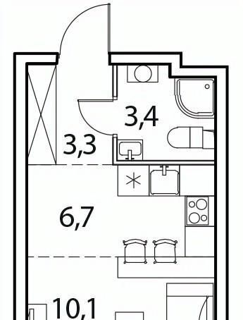 квартира д Рузино р-н мкр Кутузовский ЖК Новый Зеленоград 4к/1 Зеленоград — Крюково, Химки городской округ фото 3