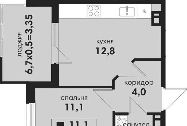 квартира г Краснодар р-н Прикубанский Новая Елизаветка кп фото 1