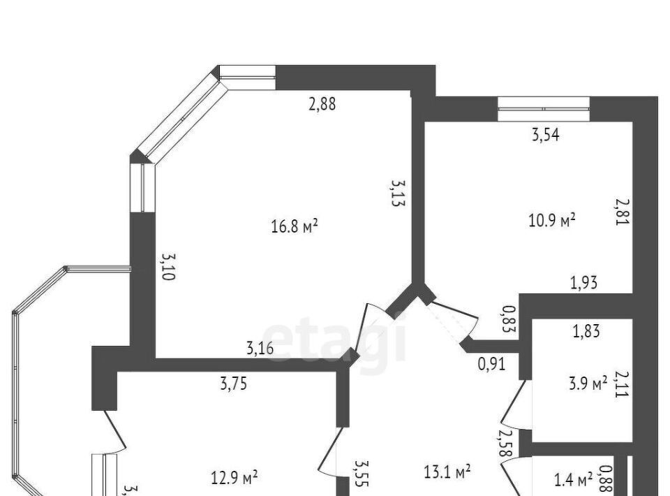 квартира г Благовещенск ш Игнатьевское 14/2 фото 18