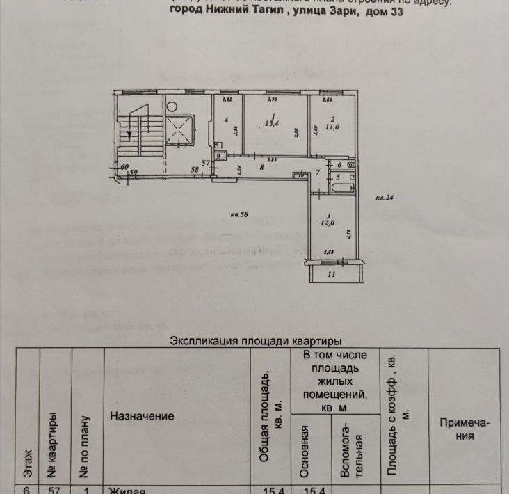 квартира г Нижний Тагил р-н Дзержинский ул Зари 33 фото 1