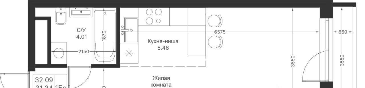 квартира г Казань метро Горки ЖК «Мой ритм» фото 2