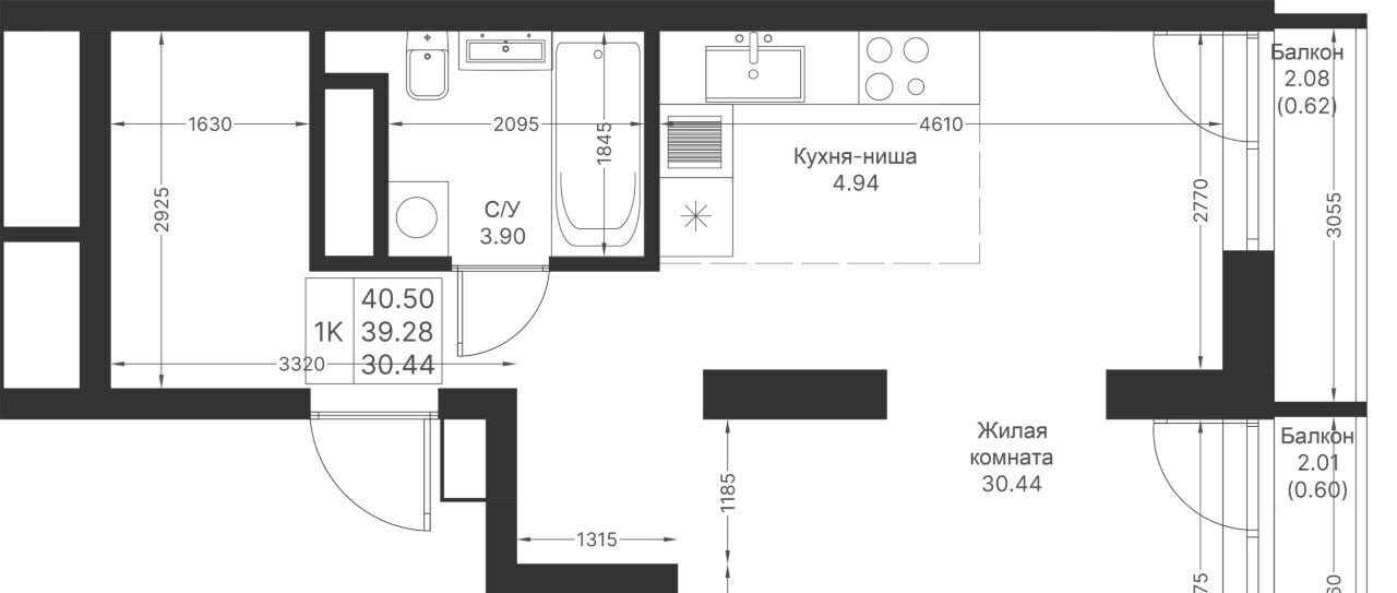 квартира г Казань метро Горки ПК 4, Мой Ритм жилой комплекс фото 2