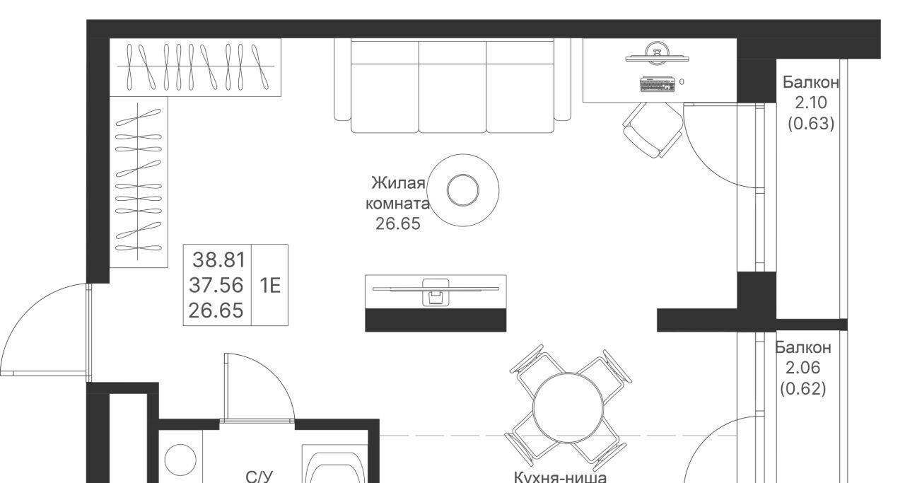 квартира г Казань метро Горки Мой Ритм жилой комплекс фото 1