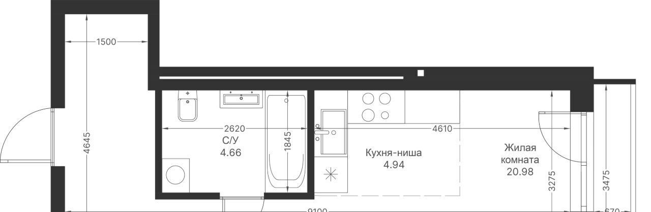 квартира г Казань метро Горки Мой Ритм жилой комплекс фото 2