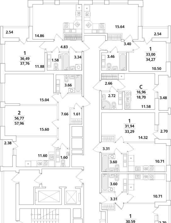 квартира г Санкт-Петербург метро Московская ул Кубинская 82к/3 фото 2