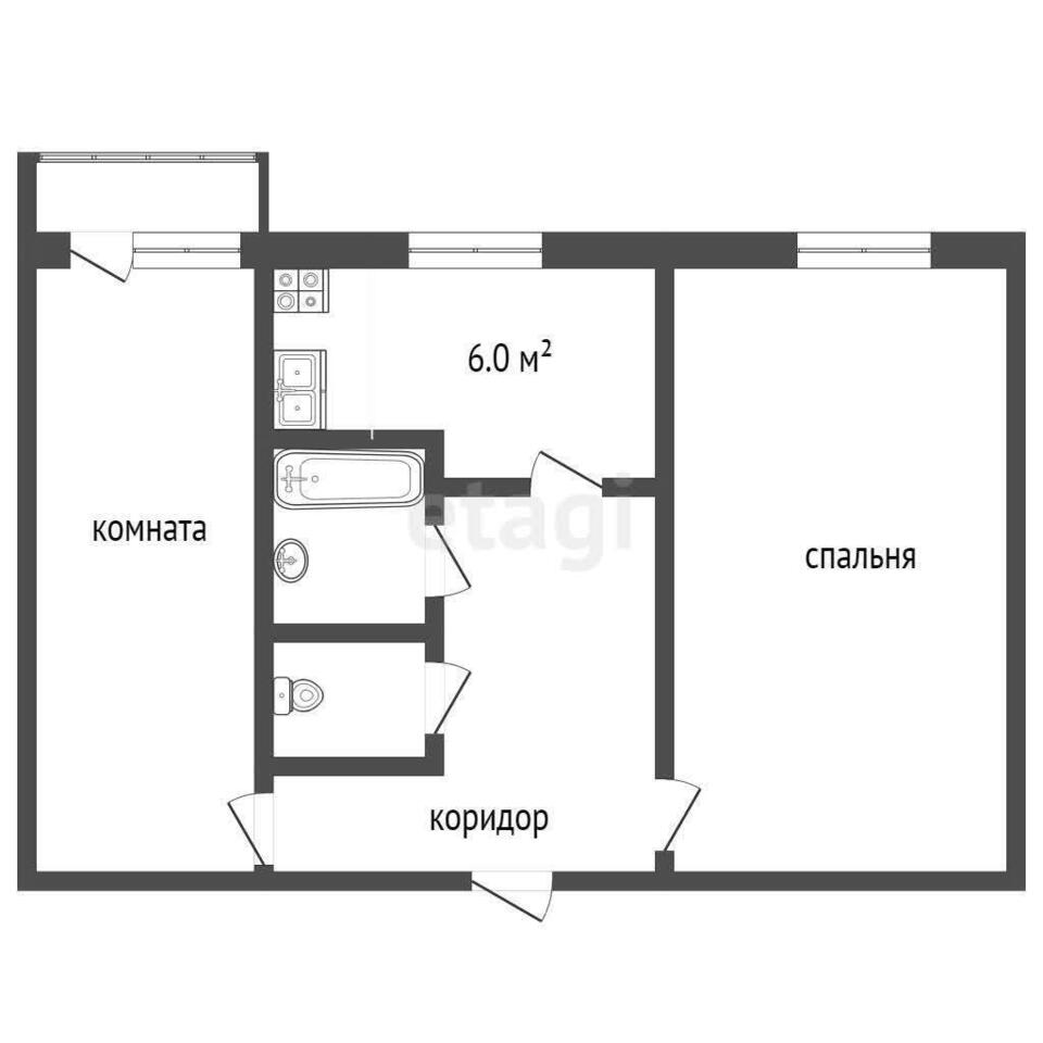 квартира г Алапаевск ул Тюрикова 624601 18 фото 26