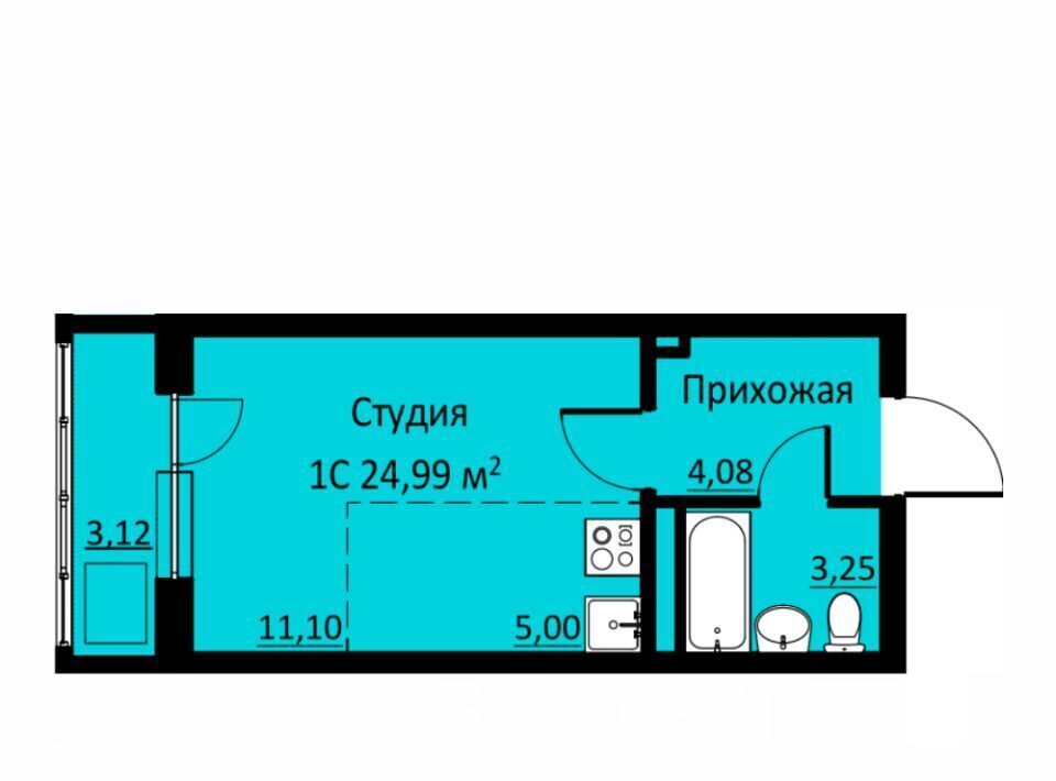 квартира р-н Пермский д Кондратово ул Водопроводная 6/4 фото 1