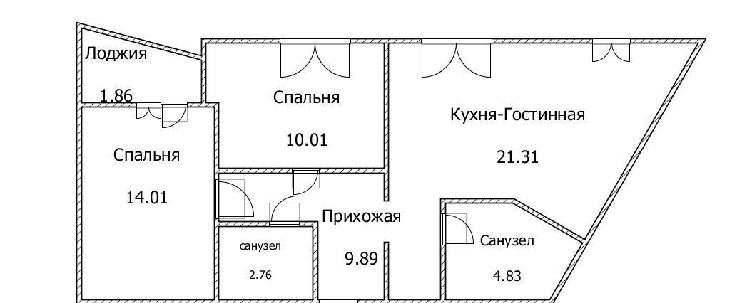 квартира г Ульяновск р-н Засвияжский б-р Знаний 4 фото 2