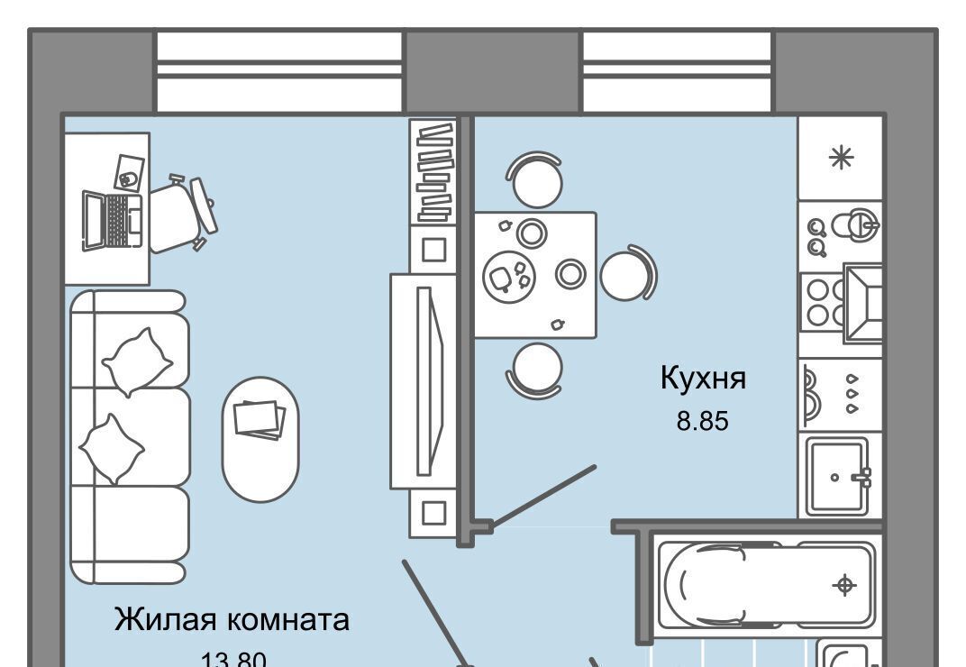 квартира г Киров р-н Ленинский Знак жилой комплекс фото 1