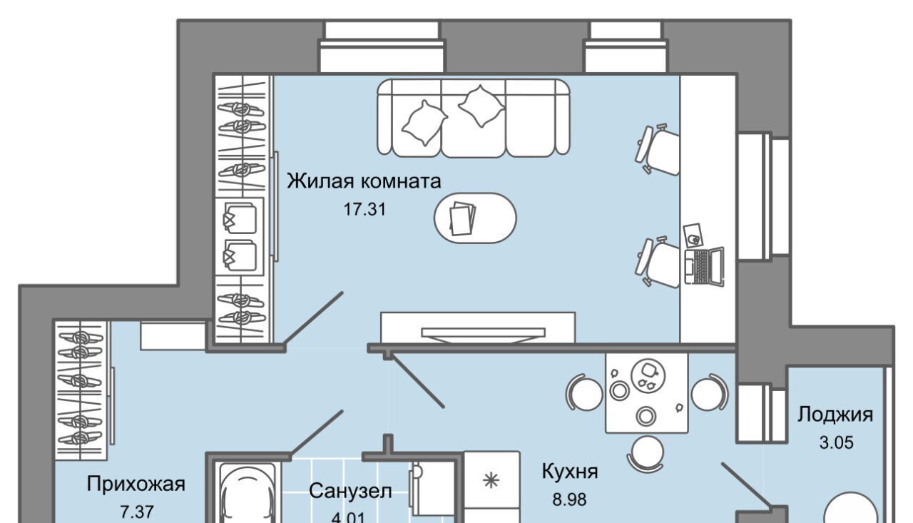 квартира г Киров р-н Ленинский Знак жилой комплекс фото 1