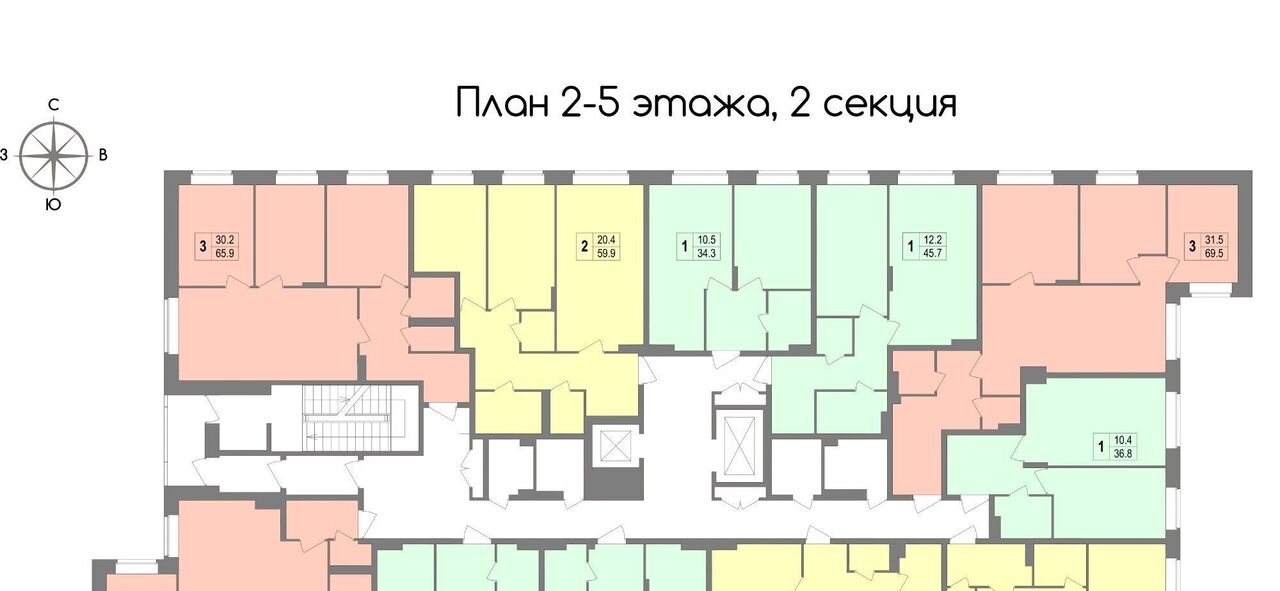 квартира г Тула п Западный 2-й ул Маяковского 39 п Скуратовский р-н Центральный фото 2