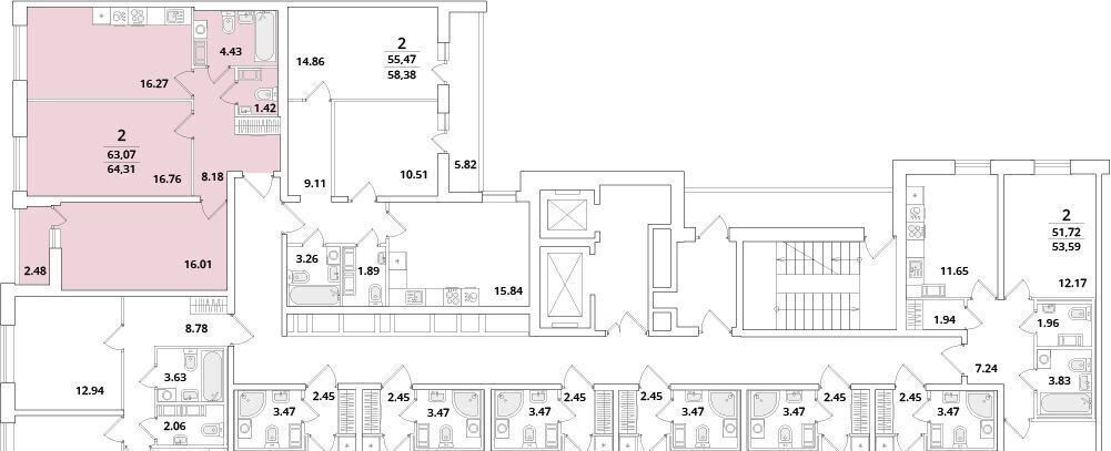 квартира г Санкт-Петербург метро Московская ул Кубинская 82к/3 фото 2