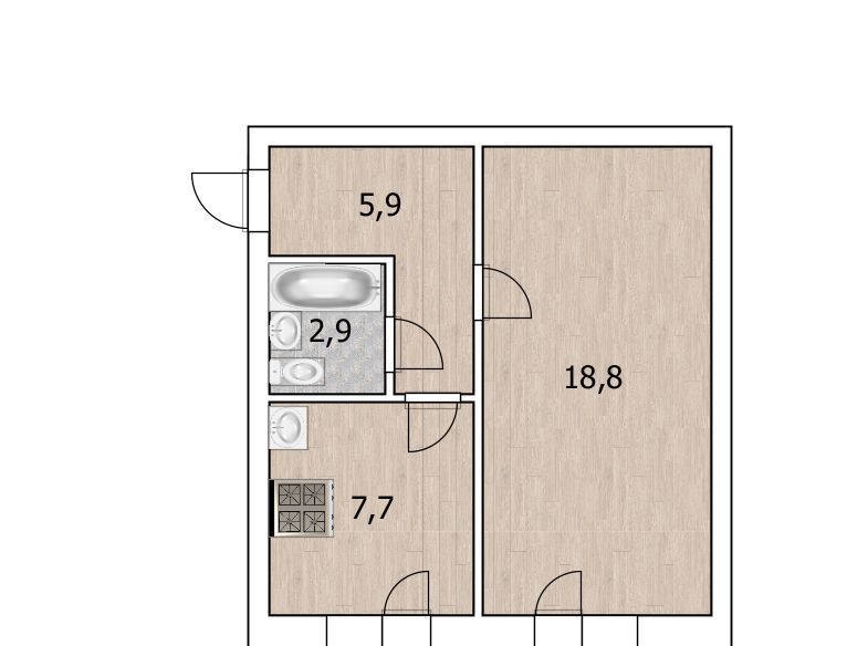 квартира р-н Уфимский с Булгаково ул Дуговая 7/2 фото 26