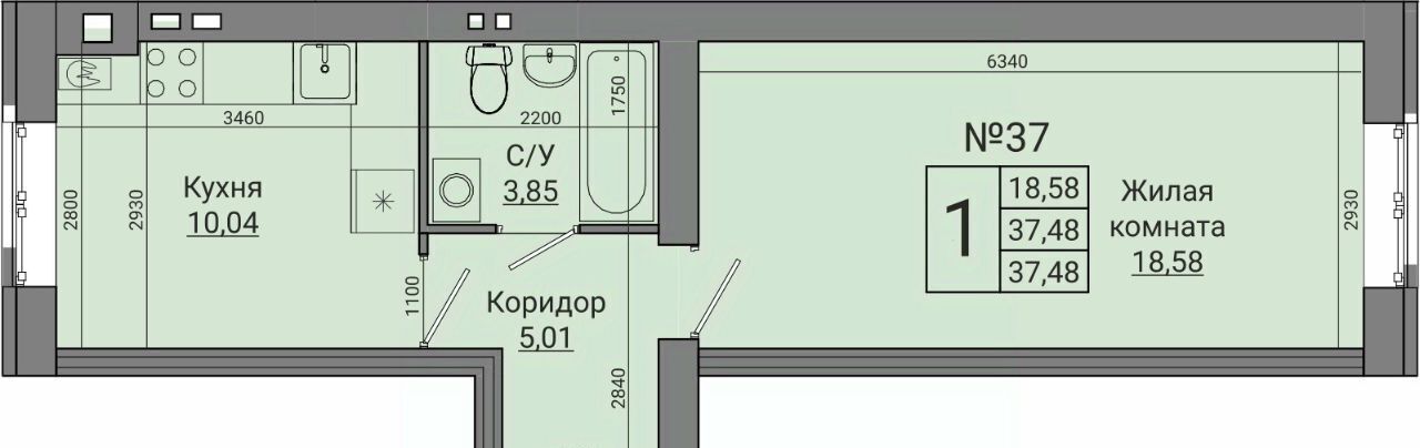 квартира г Волгоград р-н Советский жилой район Долина-2 жилрайон, Лес кв-л фото 1