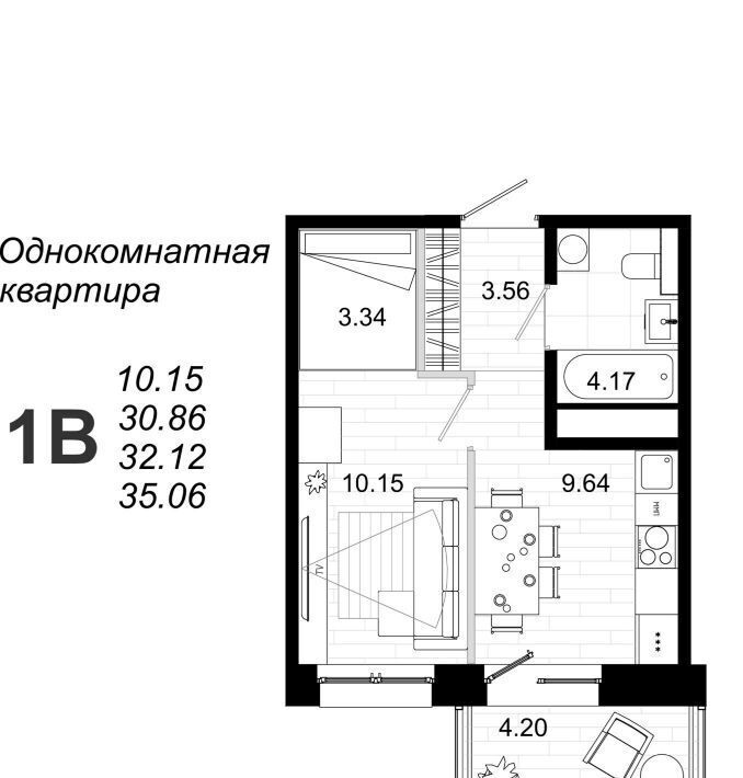 квартира г Иркутск р-н Октябрьский ул Юрия Левитанского 8 фото 40