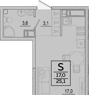 квартира г Краснодар р-н Прикубанский ул им. Героя Георгия Бочарникова 2/2 фото 4