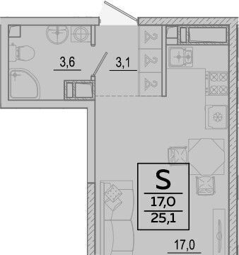 квартира г Краснодар р-н Прикубанский ул им. Героя Георгия Бочарникова 2/2 фото 3