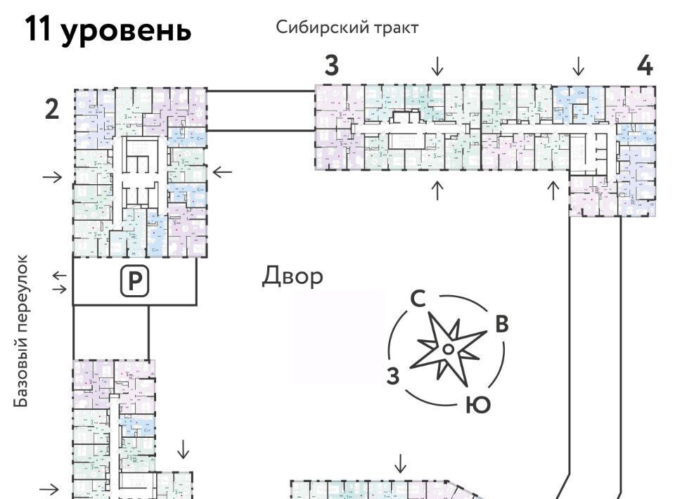 квартира г Екатеринбург микрорайон Сибирский Ботаническая ЖК «Сибирский сад» сад фото 2