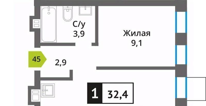 квартира г Красногорск мкр Опалиха Никольский Квартал Отрада жилой комплекс, Аникеевка фото 1