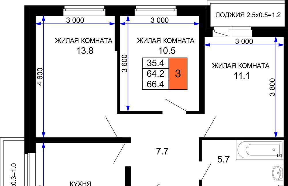 квартира г Краснодар р-н Прикубанский ЖК «Дыхание» фото 1