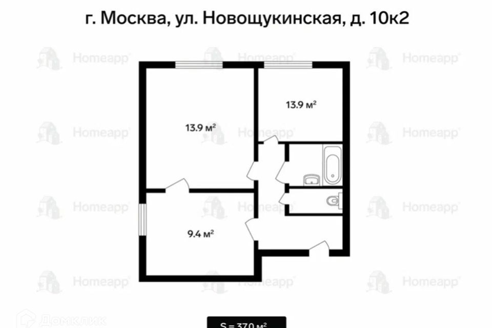 квартира г Москва ул Новощукинская 10к/2 Северо-Западный административный округ фото 2