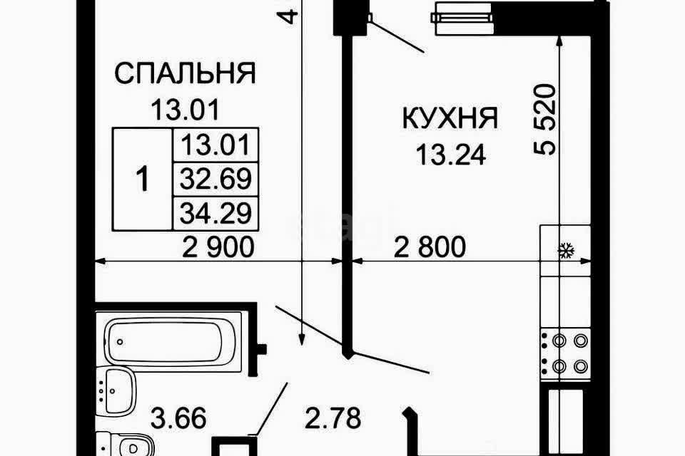 квартира р-н Северский пгт Ильский ул Свердлова 184 фото 1