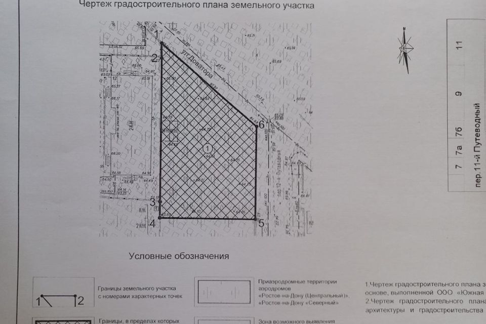 земля г Ростов-на-Дону пер 13-й Путеводный городской округ Ростов-на-Дону фото 6