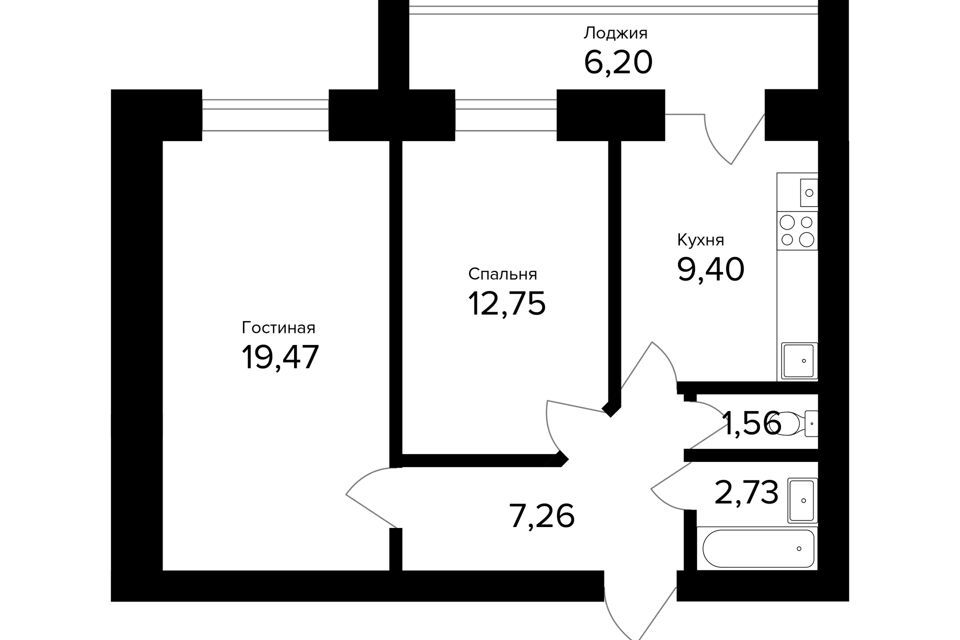 квартира г Ярославль ул Александра Додонова 2к/7 Ярославский район фото 1