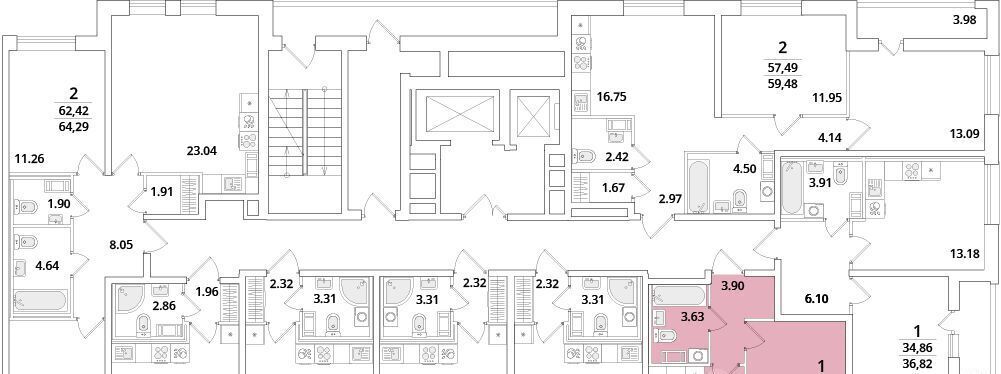 квартира г Санкт-Петербург метро Московская ул Кубинская 82к/3 фото 2