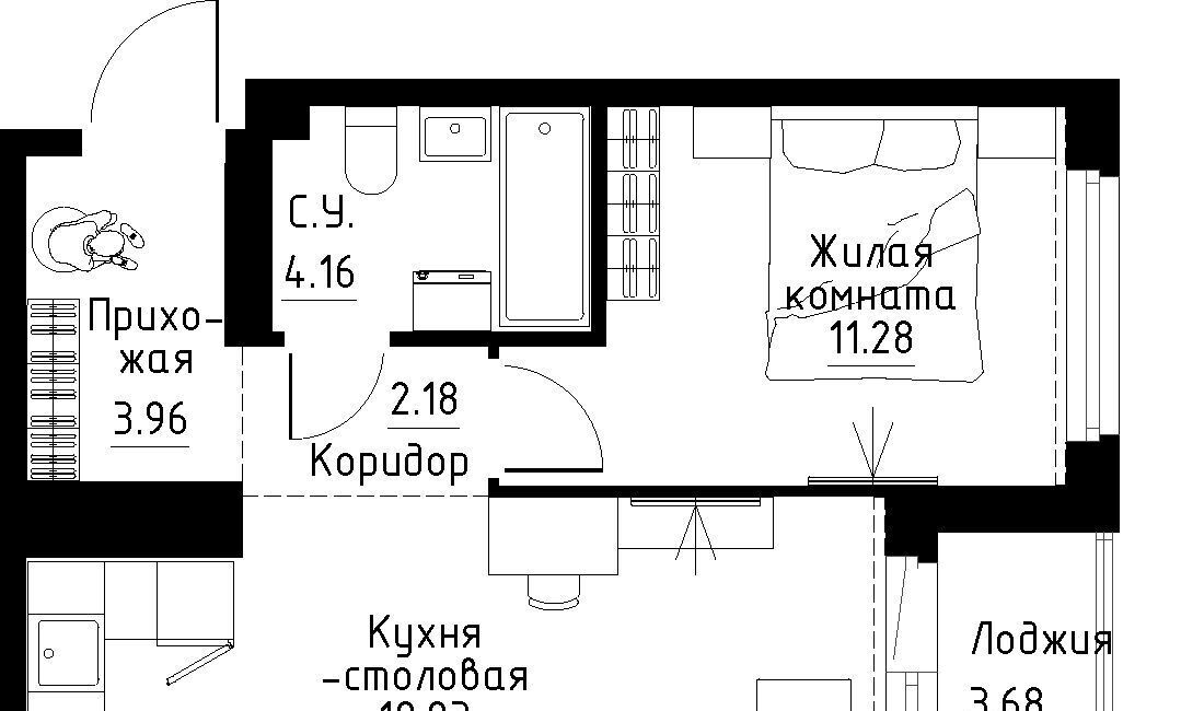 квартира г Екатеринбург Ботаническая б-р Золотистый 13 фото 1