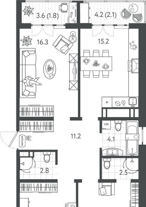 квартира г Краснодар р-н Центральный ул Колхозная 5к/4 фото 1