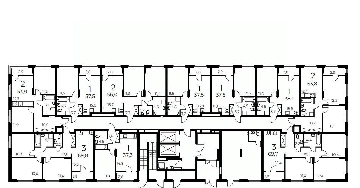 квартира г Нижний Новгород Кооперативный Буревестник кв-л фото 3