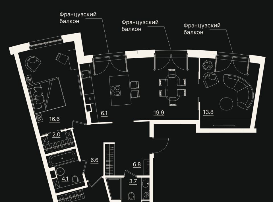 квартира г Тюмень р-н Центральный ул Щербакова 2к/3 фото 1