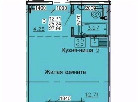 квартира г Барнаул р-н Октябрьский ул Союза Республик 11а фото 1