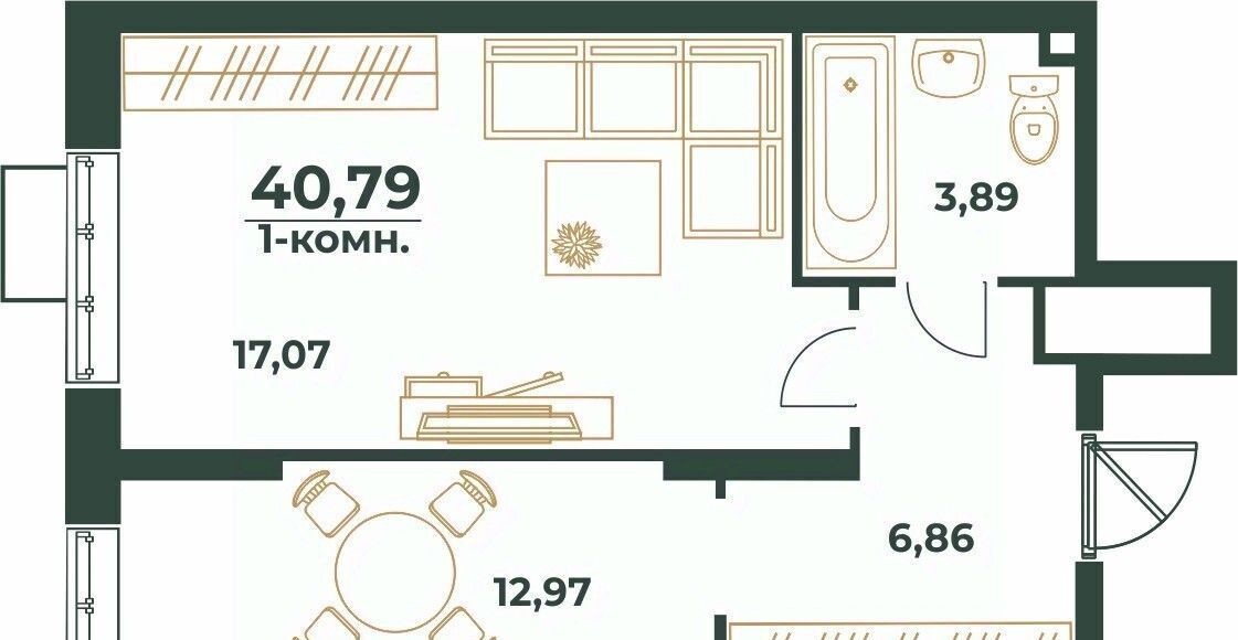 квартира г Хабаровск р-н Индустриальный Южный микрорайон ул Рокоссовского фото 1