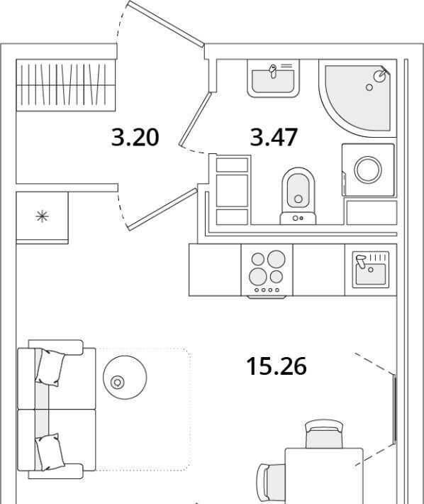 квартира г Санкт-Петербург метро Московская ул Кубинская 82к/3 фото 1