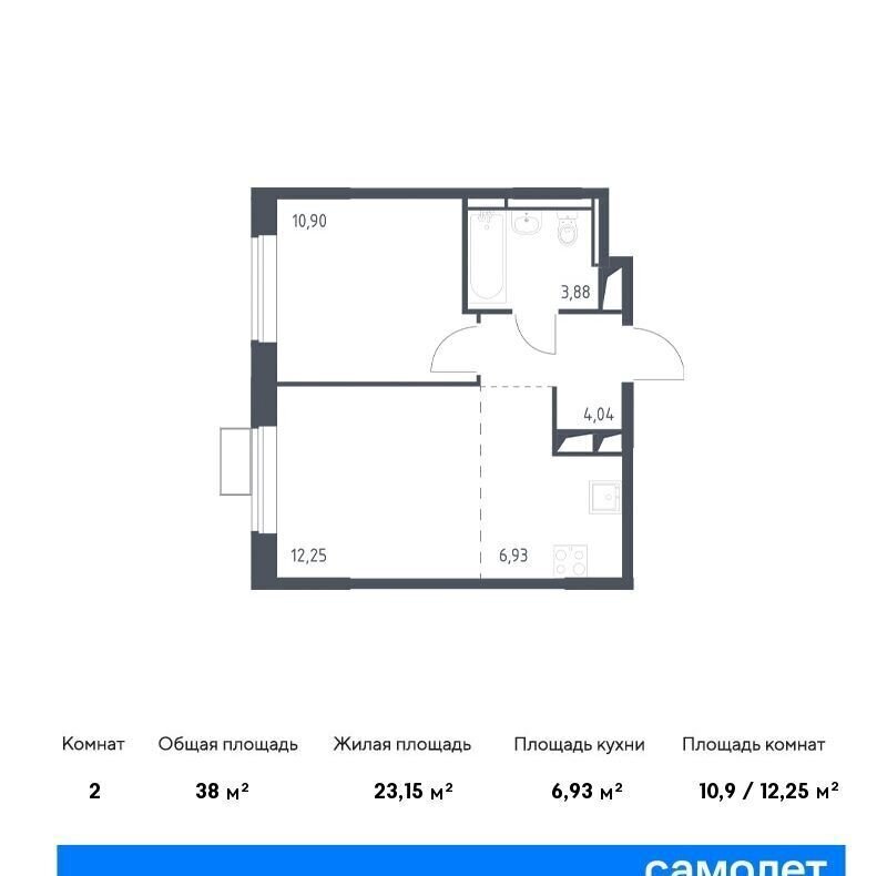 квартира г Москва п Кокошкино д Санино ЖК Новое Внуково корп. 17 фото 1