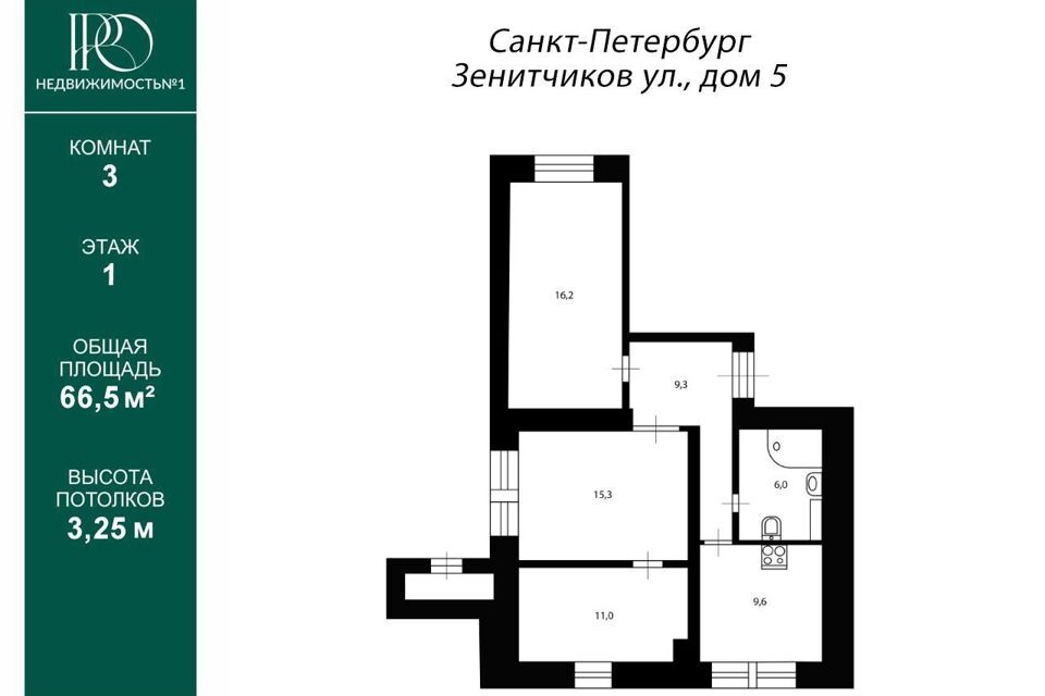 квартира г Санкт-Петербург ул Зенитчиков 5 Кировский район фото 1