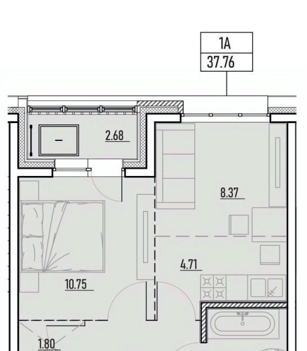 квартира г Иркутск р-н Ленинский Иркутск-2 Зенит жилой комплекс фото 11