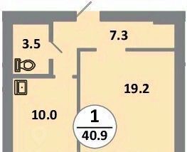 квартира г Красноярск р-н Советский Солнечный жилрайон, 5-й мкр фото 1